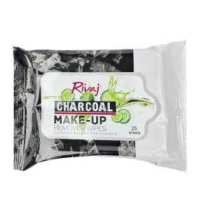 Rivaj Charcoal Make-up Remover 25 Wipes